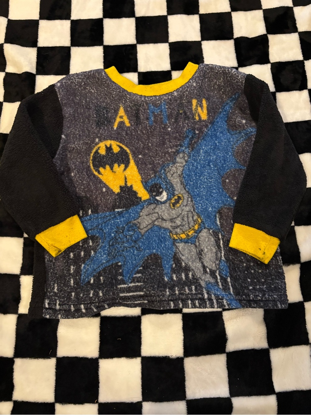 3T batman long sleeve (stained cuff)